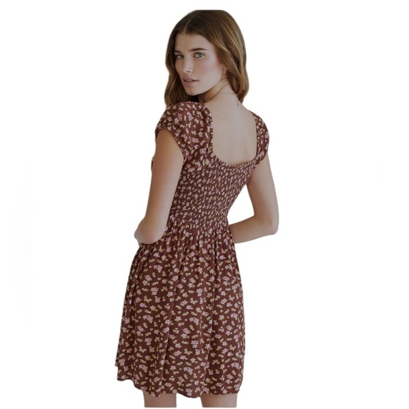 AEROPOSTALE Floral Boho Chic Fit/Flare Dress Frock Cottagecore Size XS - Picture 12 of 13